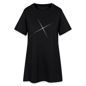 Temps fort / Rays Star - Robe T-shirt Femme - noir - Devant