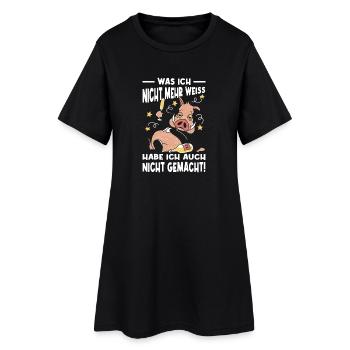 Funny Sayings Fun Outfits Irony Sarcasm - Women’s T-Shirt Dress - black - Front