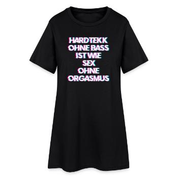 Hardtekk Tekk - Robe T-shirt Femme - noir - Devant