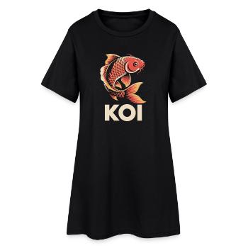 Carpe carpe koi - Robe T-shirt Femme - noir - Devant
