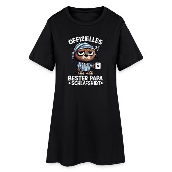 Ours officiel du meilleur Papa Sleeping Shirt - Robe T-shirt Femme - noir - Devant