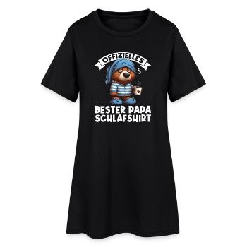 Ours officiel du meilleur Papa Sleeping Shirt - Robe T-shirt Femme - noir - Devant