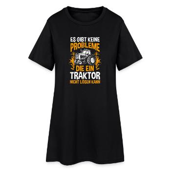 Tractor Farmer Farmer Tractor Driver Tractor - Women’s T-Shirt Dress - black - Front