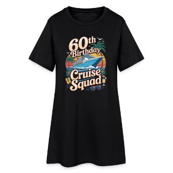 Équipe du 60e anniversaire - Robe T-shirt Femme - noir - Devant