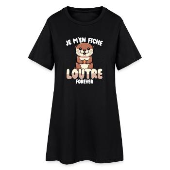  Ich Habe Keine Otter-sache Lustiges Wortspiel Mit - Frauen T-Shirt-Kleid - Schwarz - Vorne