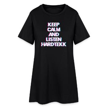 Hardtekk Tekk - Robe T-shirt Femme - noir - Devant