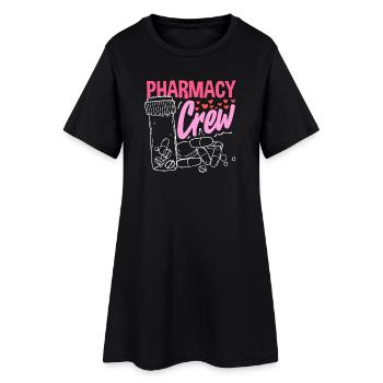 Pharmacien Technicien Pharmaceutique - Robe T-shirt Femme - noir - Devant