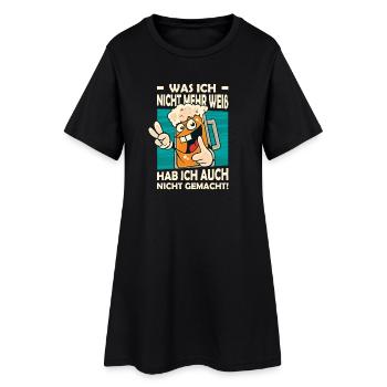 Dictons drôles, tenues amusantes, ironie, sarcasme - Robe T-shirt Femme - noir - Devant
