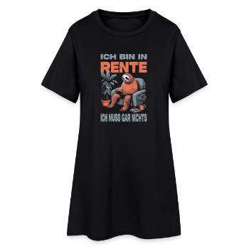 Idée de cadeau pour la retraite à la retraite - Robe T-shirt Femme - noir - Devant