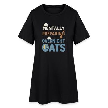 Culture du petit-déjeuner de la bouillie du jour au lendemain - Robe T-shirt Femme - noir - Devant
