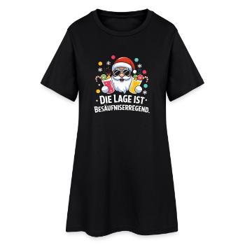  Die Lage Ist Besäufniserregend Lustiger - Frauen T-Shirt-Kleid - Schwarz - Vorne