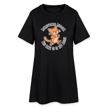 Introverted runner wants to be left alone - Women’s T-Shirt Dress - black - Front
