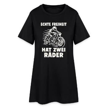 La vraie liberté a deux roues - Robe T-shirt Femme - noir - Devant