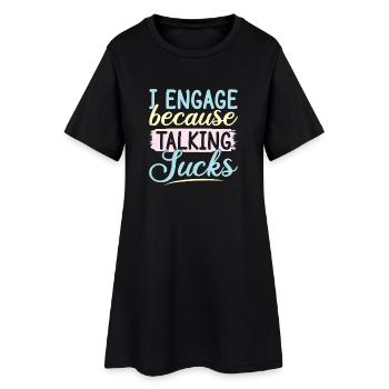 Citation d’assistant social : Prendre des services sociaux est nul - Robe T-shirt Femme - noir - Devant