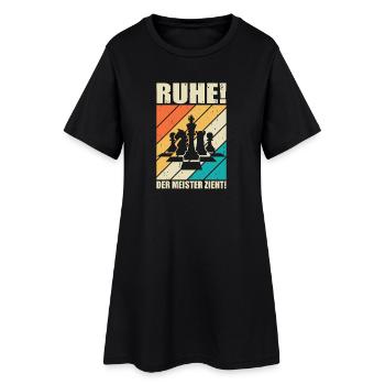 Cadeaux pour joueurs d’échecs Accessoires d’échecs Échiquier Échiquier - Robe T-shirt Femme - noir - Devant