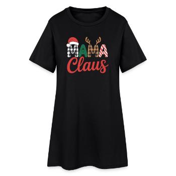 Mama Claus Weihnachten - Frauen T-Shirt-Kleid - Schwarz - Vorne