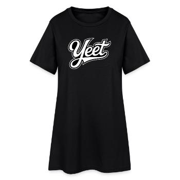 Yeet - Funny Gen Alpha Memes - Women’s T-Shirt Dress - black - Front