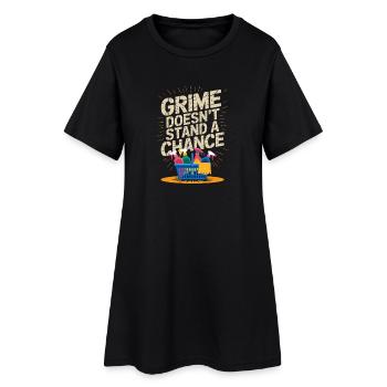 La crasse n’a aucune chance Lustiger Putz Spruch - Robe T-shirt Femme - noir - Devant
