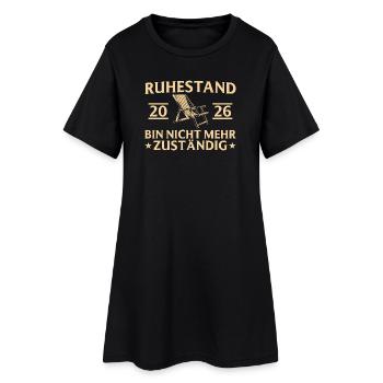 Retraite 2026 Chaise longue - Plus responsable - Robe T-shirt Femme - noir - Devant
