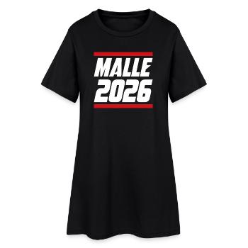 Lettrage Malle 2026 - Robe T-shirt Femme - noir - Devant