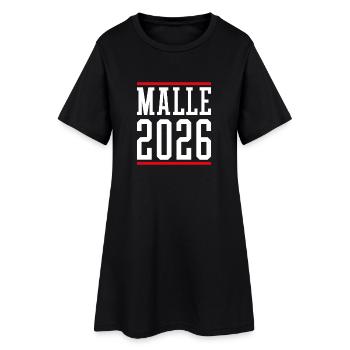Lettrage Malle 2026 - Robe T-shirt Femme - noir - Devant