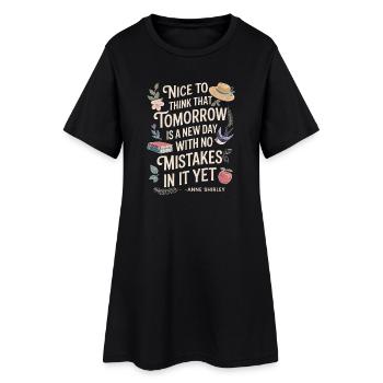 Citation de Book Lover Tomorrow : Anne Shirley - Robe T-shirt Femme - noir - Devant