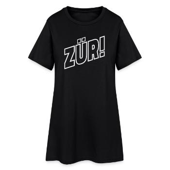 Zurich - Robe T-shirt Femme - noir - Devant