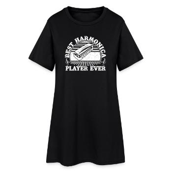 Harmonica Musican Best Player Ever Harmonica - Frauen T-Shirt-Kleid - Schwarz - Vorne