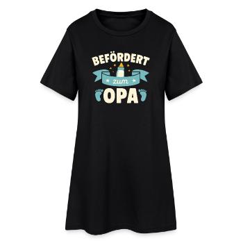 Promu au rang de grand-père - Robe T-shirt Femme - noir - Devant