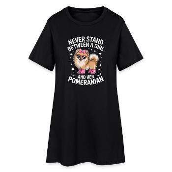 Dictons poméraliens Drôle de cadeau poméranien - Robe T-shirt Femme - noir - Devant