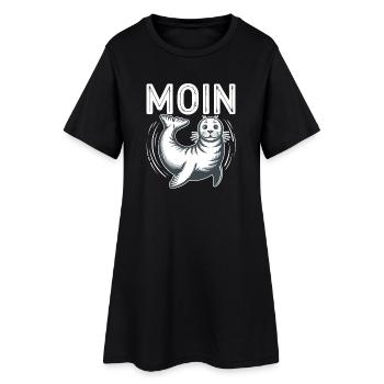 Phoque des phoques mer Baltique Moin en mer du Nord - Robe T-shirt Femme - noir - Devant