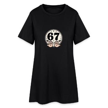 Célébration des 67 ans d’anniversaire de Noël - Robe T-shirt Femme - noir - Devant