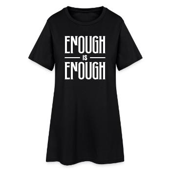 ASSEZ C’EST ASSEZ DE TYPOGRAPHIE AUDACIEUSE - Robe T-shirt Femme - noir - Devant