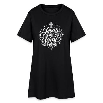 Jesus is the only way - Women’s T-Shirt Dress - black - Front
