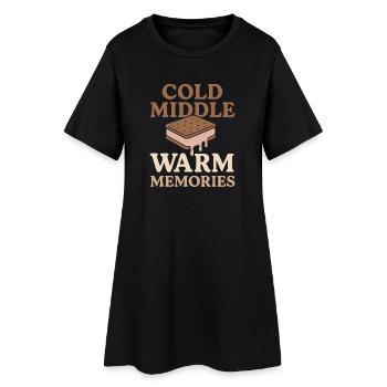 Dessert d’été pour amateurs de sandwichs glacés - Robe T-shirt Femme - noir - Devant