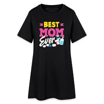 Pharmacien Technicien Pharmaceutique - Robe T-shirt Femme - noir - Devant