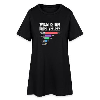 Bad Loser - Humour de padel pour hommes - Robe T-shirt Femme - noir - Devant