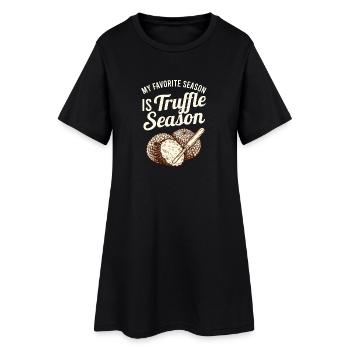 Truffle Design - Women’s T-Shirt Dress - black - Front