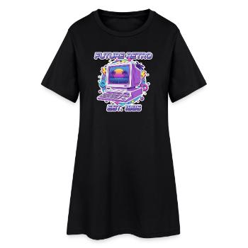 Future Retro 1985 – Vintage Computer Design - Women’s T-Shirt Dress - black - Front