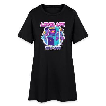 Level Up 1985 – Retro Arcade Automat Design - Robe T-shirt Femme - noir - Devant