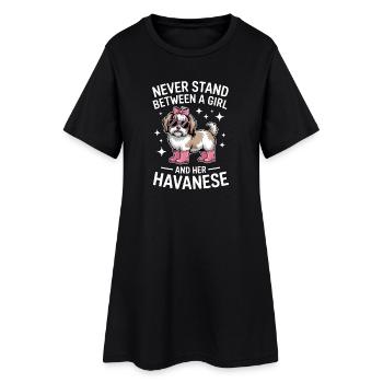 Dictons havanais Fille drôle Havanese Cadeau havanais - Robe T-shirt Femme - noir - Devant