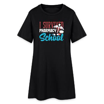 Apotheker Pharmazeutisch-technischer - Frauen T-Shirt-Kleid - Schwarz - Vorne