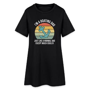 Citation drôle de papa marin pour hommes pour la fête des pères - Robe T-shirt Femme - noir - Devant