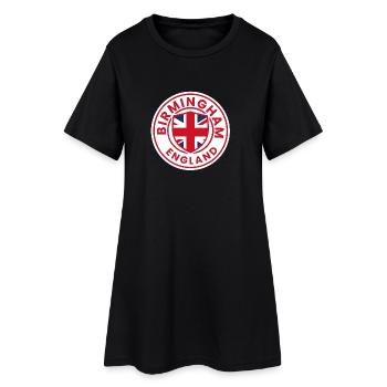 Birmingham England emblem badge - Women’s T-Shirt Dress - black - Front