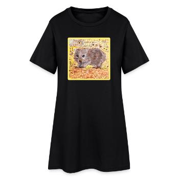 Wombat - Robe T-shirt Femme - noir - Devant