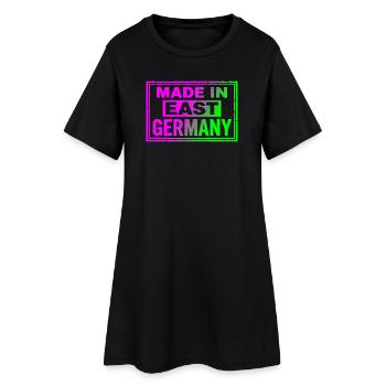 Sac à casquettes rétro Ostalgie Neon fabriqué en Allemagne de l’Est - Robe T-shirt Femme - noir - Devant