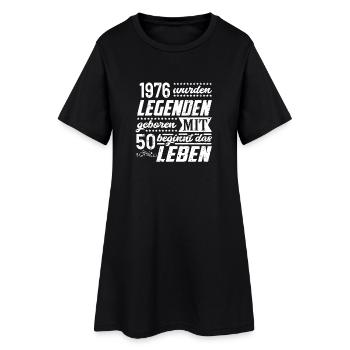 Vie d’anniversaire Grunge Legends 1976 - Robe T-shirt Femme - noir - Devant