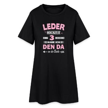 3e anniversaire de mariage Mariage Mariage Anniversaire de mariage Cadeau de mariage - Robe T-shirt Femme - noir - Devant