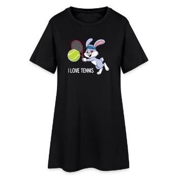 I Love Tennis - Women’s T-Shirt Dress - black - Front