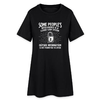 Le sarcasme fermé de certaines personnes sur le renseignement - Robe T-shirt Femme - noir - Devant